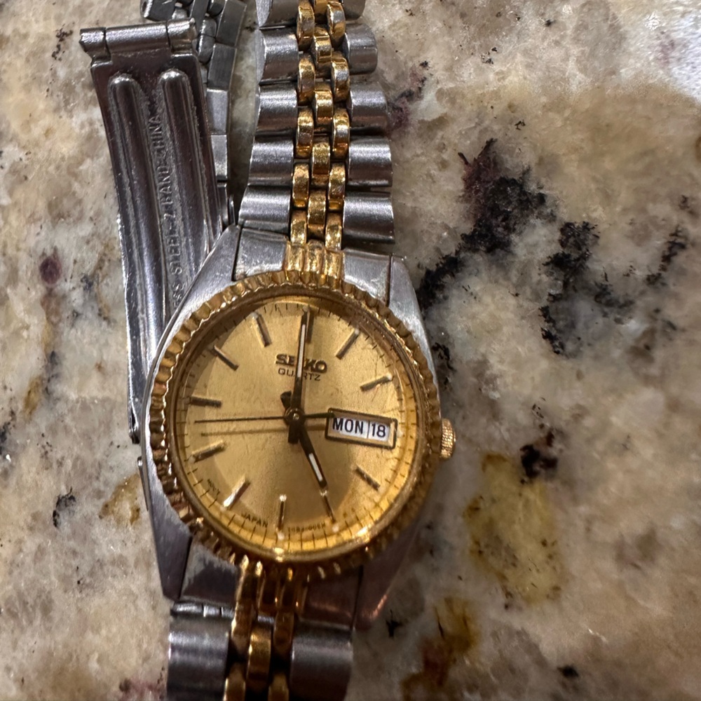 Seiko Gold and Silver Watch